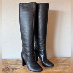 Antonio Melani - Black Leather Heeled Boots - 7.5M